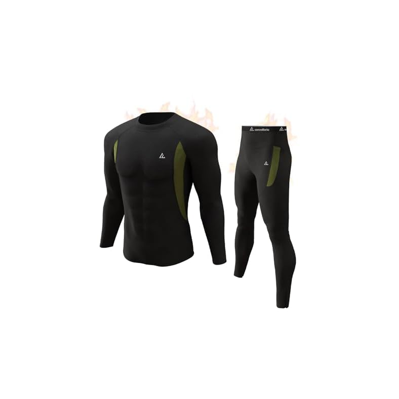 CL convallaria Thermal Underwear Long Johns Set Mens Winter Gift Hunting Gear Sport Base Layer Bottom Top