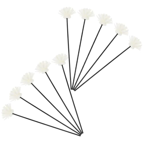 ABOOFAN Diffuser Sticks, 10pcs Rose Flower Rattan Reed Aroma Diffuser Sticks Fragrance Diffuser Flower Replacement for Home Office Decor