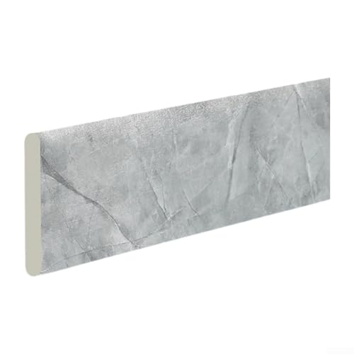 Pegatinas decorativas de pared para zócalo de ventana y marcos de puerta, diseño de línea de esquina para interiores del hogar (gris)