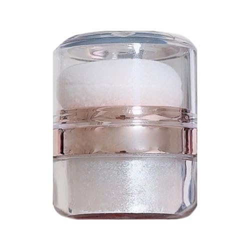 Polvo de patting, polvo iluminador brillante, textura ligera, agradable a la piel, cobertura construible, fácil de mezclar, tamaño de viaje, rubor de maquillaje con purpurina para cara y cuerpo