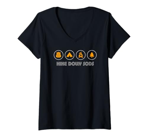 Womens Hike The Dolly Sods Wilderness V-Neck T-Shirt