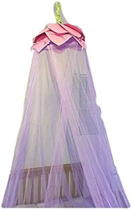 Miniatura 2 de OctoRose  Mosquitera de hoja de loto para cama, vestidor, eventos al aire libre (morado)