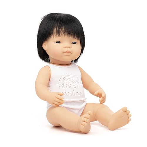 Image of Miniland Doll 15'' Asian Boy (Box) - Made in Spain, Anatomically Correct, Quality