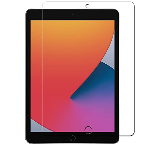 ipad 10.2(ipad 8世代 2020/ipad 7世代 2019 用の 専用 強化ガラス 液晶保護 iPad 10.2 iPad 第8世代 2020/ iPad 第7世代 2019 対応 iPad 10.2 用の フィルム 気泡防止 耐指紋 飛散防止処理 硬度9H 日本旭硝子素材採用 2.5D ラウンドエッジ加工 高透過率 薄液晶保護フィルム