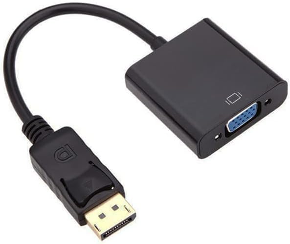 Adaptador DisplayPort a VGA para computadora y proyector miniatura 3