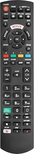 Ersatz Universal Fernbedienung für Panasonic TV Smart TV - Panasonic Original Fernbedienung HDTV...