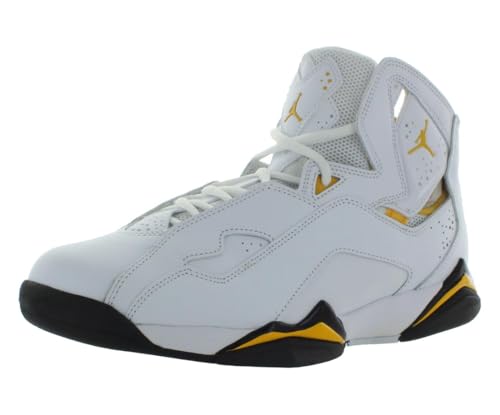 Nike Jordan True Flight Mens Shoes Size 12, Color: White/Black/Yellow Ochre-White