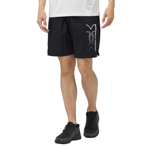 [アンダーアーマー] クロス ハーフパンツ UAウーブン ロゴ グラフィック ショーツ スポーツウェア メンズ LLメンズ(O) ブラック