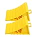 SEWOART 4 Pcs Car Block Vehicle Chock Caravan Wheel Chocks Trailers Wheel Chock Camper Wheel Chock Rv Wheel Chock Leveling Blocks Ramp Leveling Car Ramps Trucks Threshold Ramp Yellow Abs