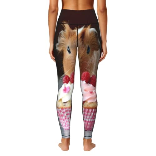 Pantalones de yoga holgados para mujer con estampado gráfico de longitud completa 4