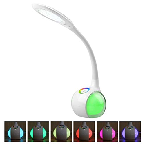 Heylas  Lámpara de Escritorio, protección para los Ojos, lámpara de Mesa, Dormitorio, decoración, atmósfera, Luces LED de Colores, lámpara de Escritorio, Dormitorio