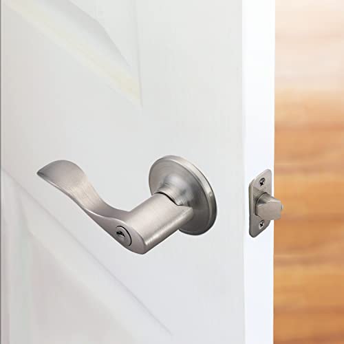 Design House 700500 Springdale Keyed Entry Door Lever Satin Nickel #TOP5
