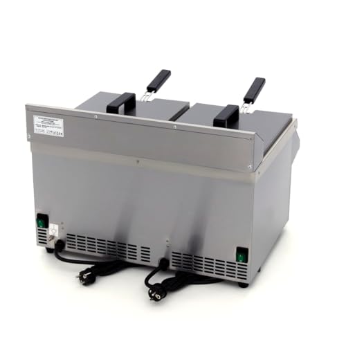 Maxima Gastro Fritteuse - 2 x 8 l - 2 Körbe - mit Ablasshahn - Induktion – Bild 5