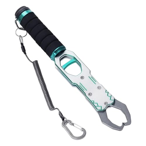 Premium Aluminum Fish Grippers with Integrated Scale for Safe Fishing Handling Saltwater Fishing Tool