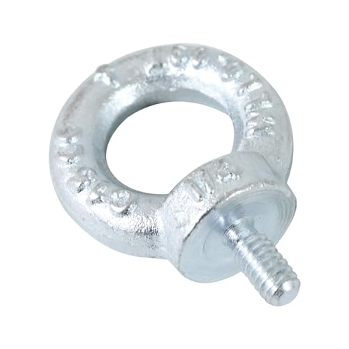 Image of 1 /4 inch-20 Lifting Eye Bolts, Drop Forged C15 Galvanized Threaded Fastener, UNC Standard Ring Shape Lifting Eye Bolt, 4 Packs