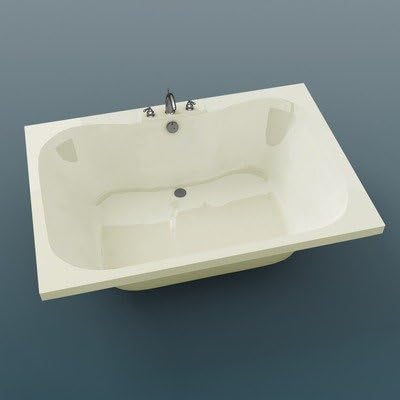 Dominica 40 x 60 x 23" Rectangular Soaking Bathtub Color: Biscuit, Tile Flange: No, Front Skirt: No