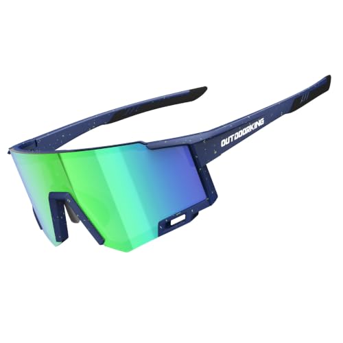 Image of Sport Polarized Sunglasses for Men and Women, Stylish and Lightweight Cycling Sunglasses with UV400 Protection