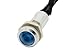 Alpinetech 6mm 1/4" Blue 12V LED Metal Indicator Pilot Custom Dash Light Lamp PL6-B