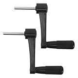 VOSAREA 2pcs Manual Crank Handle Replacement - Table Lift Parts and Crank Handle for Industrial Use - Adjustable Height Desk Assembly for Office and Workshop