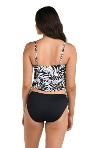 24th & Ocean Women's Side Shirred Tankini Swimsuit Top4