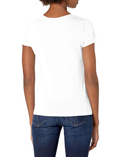 Nautica Women's Classic Fit Crew-Neck J-Class T-Shirt, Bright White, Large #TOP3