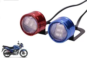 Red and Blue colour 6 Led Strobe Light for Bike | Warning Emergency Police Light | Motorcycle Strobe Light | Compatible with Hero Glamour Xtec