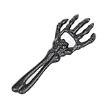 Sungmor Cast Iron Skeleton Hand Bottle Opener - Heavy Duty Vintage Gothic Bar Accessory, Wall Mount Black Skull Hand for Beer & Soda Bottles, Halloween Party Novelty DΓ©cor