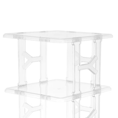 Rangement de chaussures bébé et baskets compact avec design moderne transparent à 4 niveaux - 4