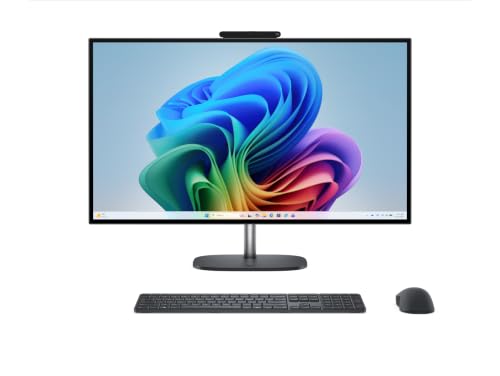 Image of HP OmniStudio 27 inch Touch AIO AI PC w /Ultra 7 355 CPU, 64GB DDR5 RAM, 4TB Gen4 SSD, WiFi 7, FHD 120Hz Touchscreen, Webcam, W11Pro, RJ45, HDMI, Adjustable All-in-One Desktop Stand & Wireless KB+Mouse