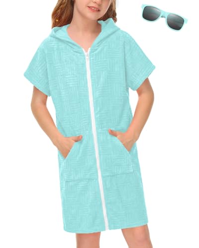 Image of BesserBay Boys Girls Swim Cover Up Terry Cloth Swimwear