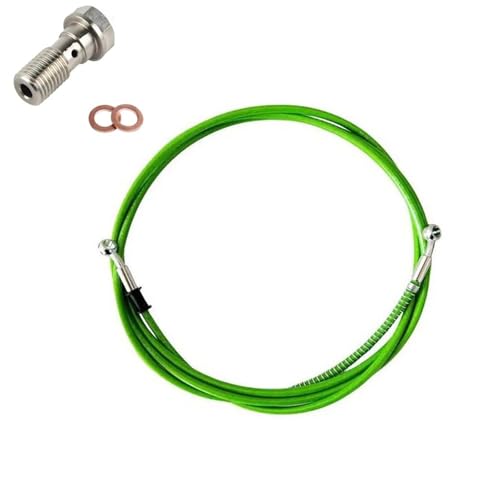 Flexible de frein hydraulique moto 1100mm anti-dilatation vis 10mm 28°-28°