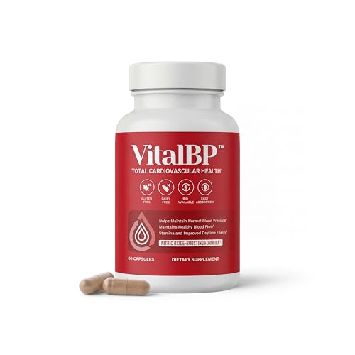 Vital BP - Support for Normal Blood Pressure - Supports Blood Flow & Arteries - with CoQ10, L-Citrulline, and K2 & D3-60 Capsules