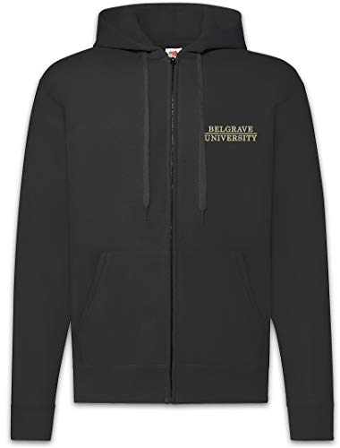 Sweat à Capuche Belgrave University I Zip Hoodie Urban Backwoods Veste Sweat Homme Noir