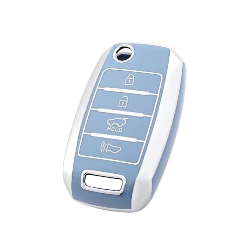 Protector de llave Kia Sportage y Rio acabado estético Premium azul 1