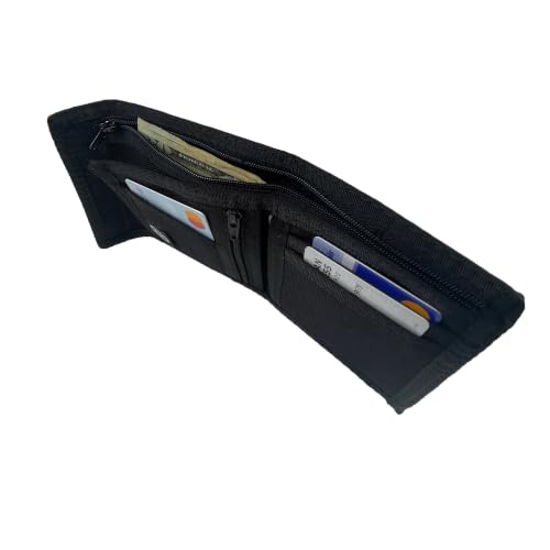 Image of Sprocket Nylon Bifold Wallet with Zippered Coin Pocket (Black)