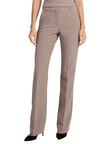 EXPRESS Women's Editor Pants – Mid Rise Bootcut Trouser in Studio