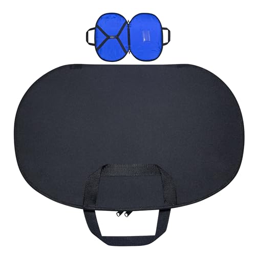 Masonic Chain Collar Case Black with Blue lining soft padded, Freemason Carrying Bag