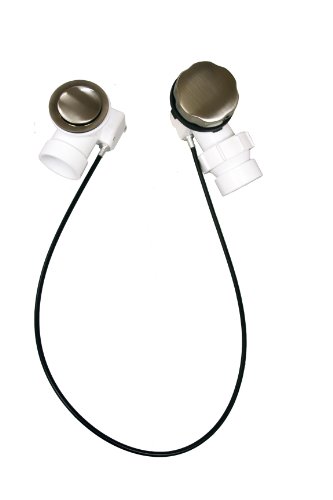 PlumBest P37514 PVC 27-Inch Cable Drive Tubular Bath Waste, Satin Nickel PlumBest P37514 PVC 27-Inch Cable Drive Tubular Bath Waste, Satin Nickel