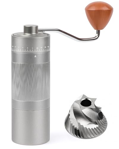 Manual Coffee Grinder with Stainless Steel Burr - 22g Capacity Ha...