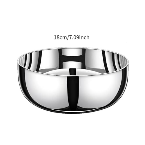 Tazón profundo para mezclar de acero inoxidable diámetro 18 cm miniatura 3