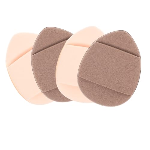 WOFASHPURET 4Pcs Mini Finger Makeup Soft Dual Sided Powder Puff for Concealer and Foundation Small and Lightweight Beauty Tool for Women for All Skin Types
