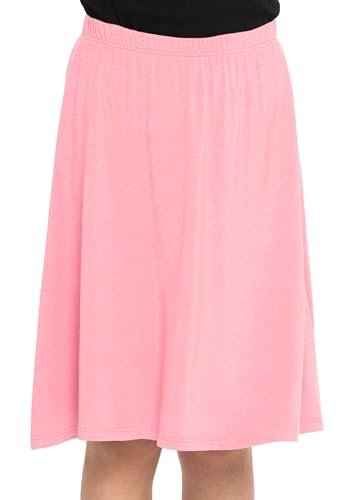 Image of STRETCH IS COMFORT Girls Skirts Flowy A Line Knee Length and Ankle Length | Elastic Waist, Kids School Skirt, Girls Maxi Skirt, Black Skirt For Girls, Faldas Para Ninas, Girls Long Skirt, Long skirts