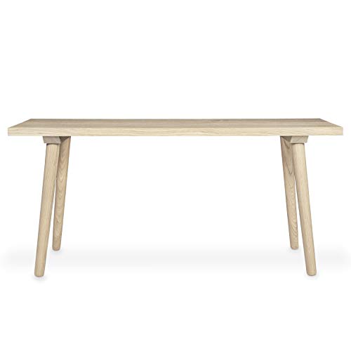 KOMMOD - LÄSSIGE FURNITURE Holzbank Xare, 47 x 100 x 34 cm, Sitzbank aus Massivholz, Designbank, Sitzbank ohne Lehne, Garderobenbank, Flurbank Cover