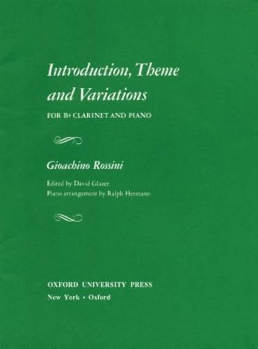 Introduction, Theme and Variations for B♭ Clarinet and Piano