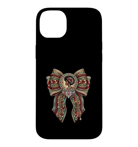 Black Woman Royal Bow Juneteenth Heritage �O���t�B�b�N �X�}�z�P�[�X iPhone 14 Plus �p