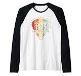 plettro per chitarra – legends were born in october 1975 guitar pick maglia con maniche raglan