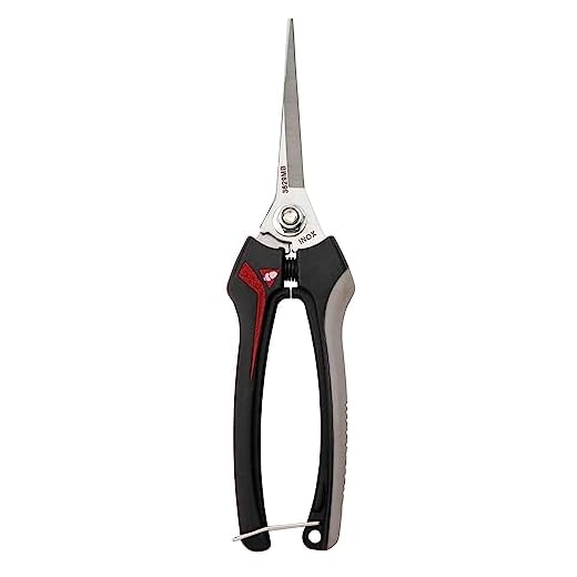 Bellota 3629 INOXGR25MB - Forbici per la Raccolta della Frutta, Strumento per l'Agricoltura e il Giardinaggio, con Impugnatura Bimateriale e Lame Lunghe in Acciaio Inossidabile