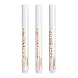Instant Stain Remover Cleaning Pen for Clothes Fabric Portable Spot Remover Handheld Rub Pen on Wine Coffee Tea Oil Ink Juice Stain Marks, 3 Count