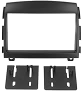 Aramox Audio Panel Frame, Car Fascia 2DIN ABS Audio CD DVD Modified Panel Frame Replacement for H...