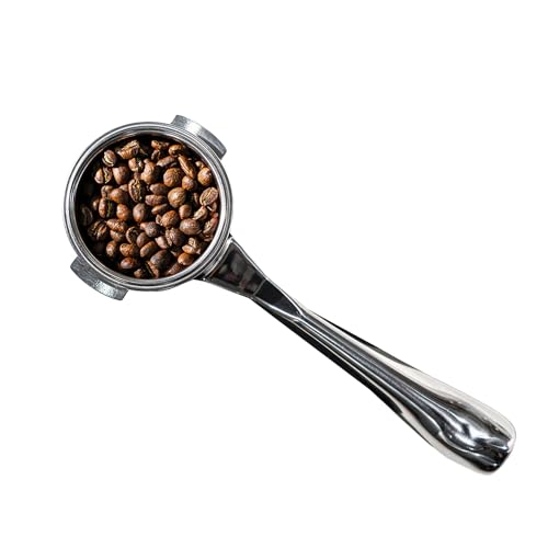 Image of CafeSing COD 58mm Espresso Portafilter, All Stainless Steel, 180 Horizontally Lay Flat, Bottomless, 2 Ears
